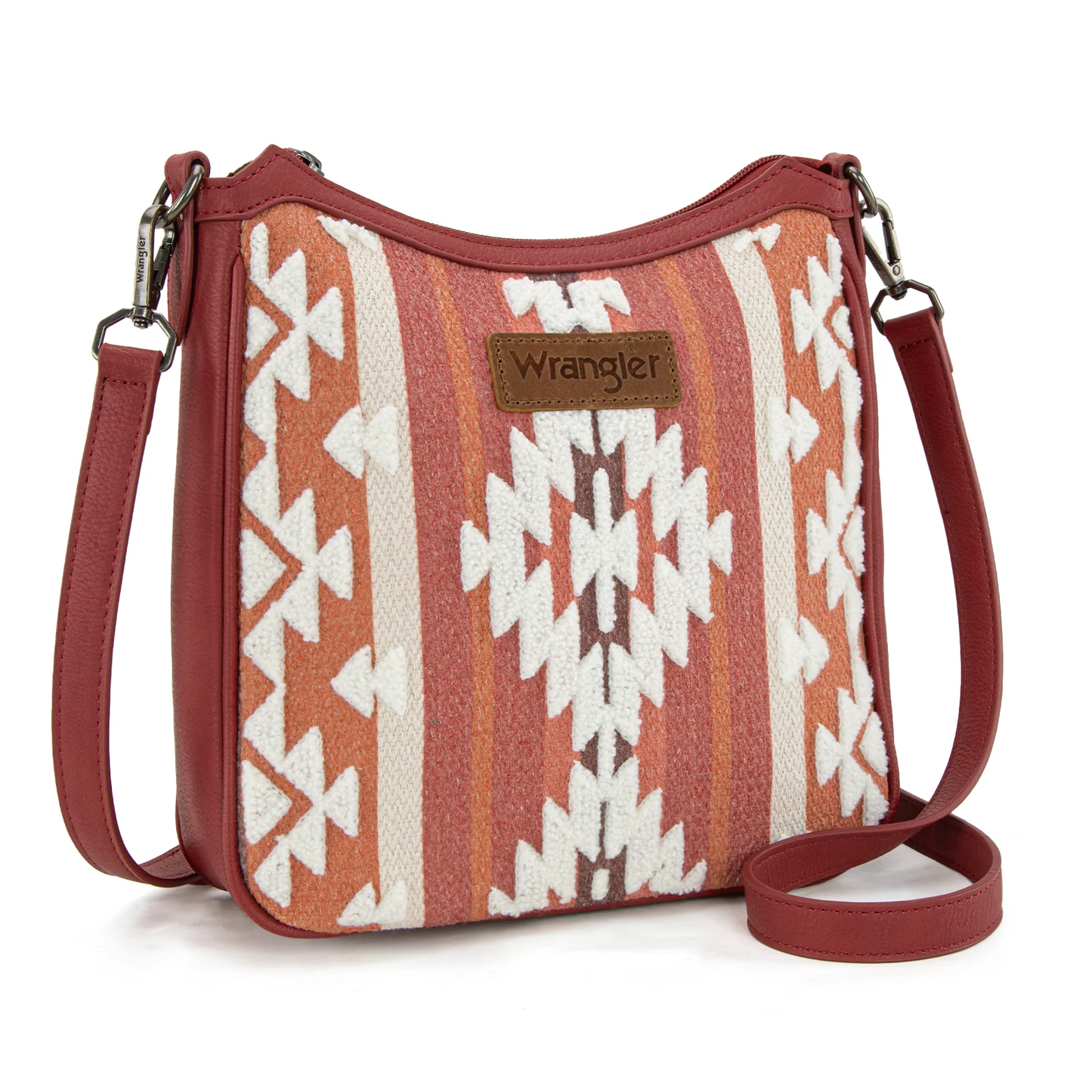Wrangler Sherpa Aztec Canvas Crossbody - (2 colors)