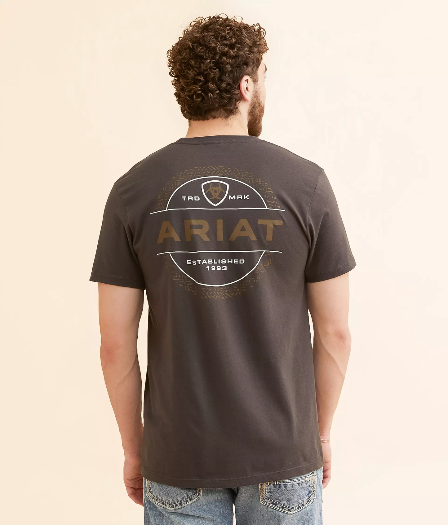 Ariat men's Southwest Wooden Reticle SS Tshirt - Vintage Black