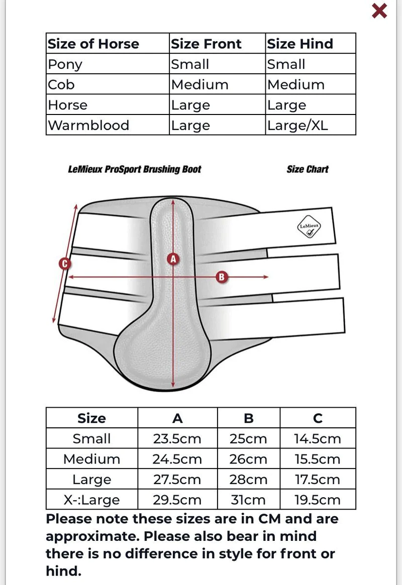 Bottes de brossage en maille LeMieux