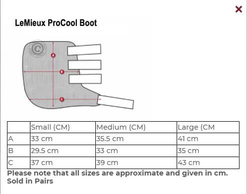 Bottes d'eau froide LeMieux Procool