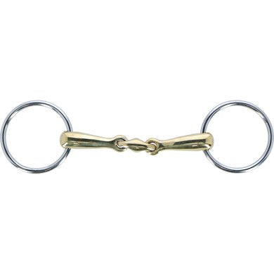 HKM bridon à anneau libre argentan avec pastille - 6"