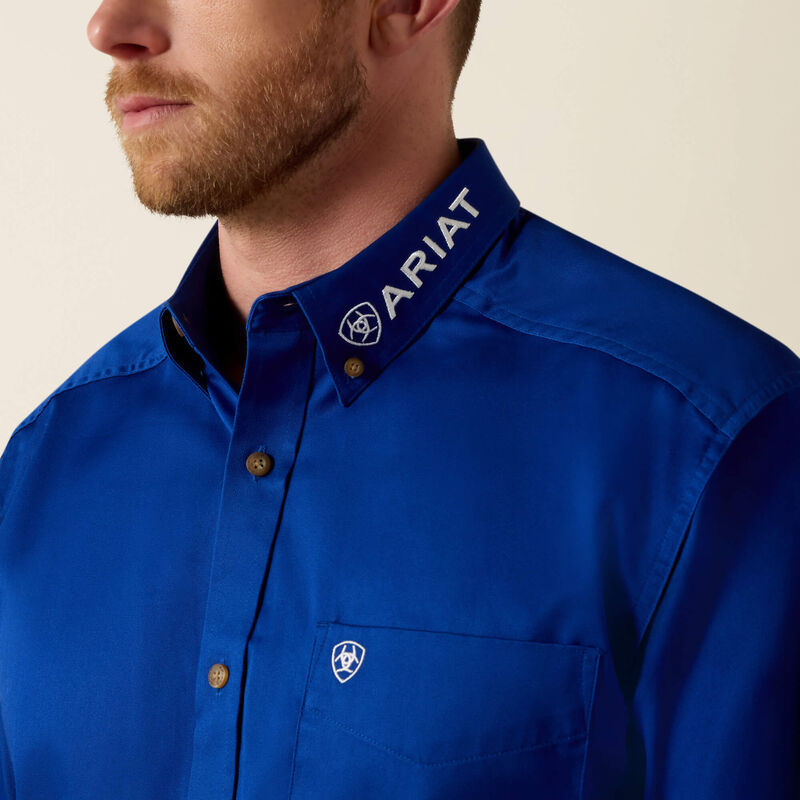 Ariat Team Logo Twill classic fit shirt - Ultramarine/White