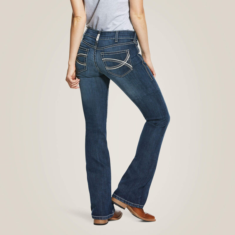 Ariat R.E.A.L. mid mise Arrow fit stretch Shayla boot cut jean