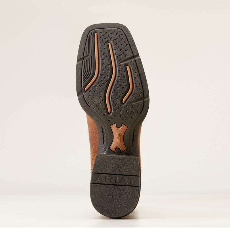 Ariat Sport Cool VentTEK Wide Square Toe Cowboy Boot - Dark tan/two tone tan