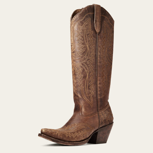 Ariat Casanova X Toe Western Boot - Naturally Distressed Brown