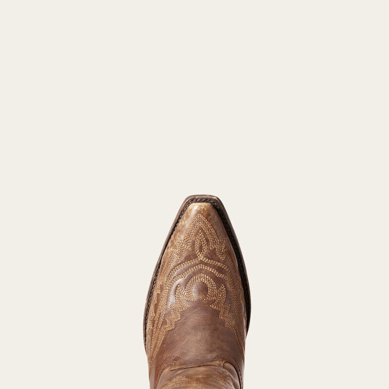 Ariat Casanova X Toe Western Boot - Naturally Distressed Brown