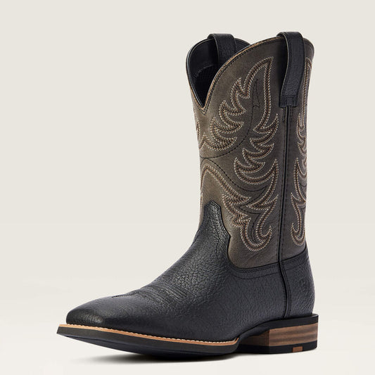 Ariat Everlite Countdown Western Boot - Black/Slate Grey
