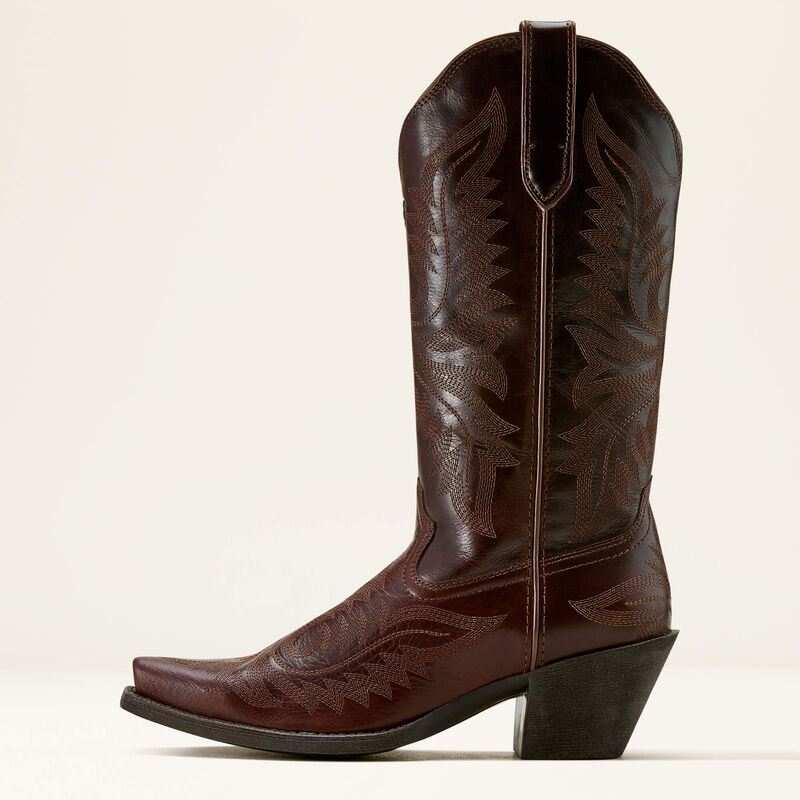 Ariat Round Up Collins D Toe Western Boot - Mahagony