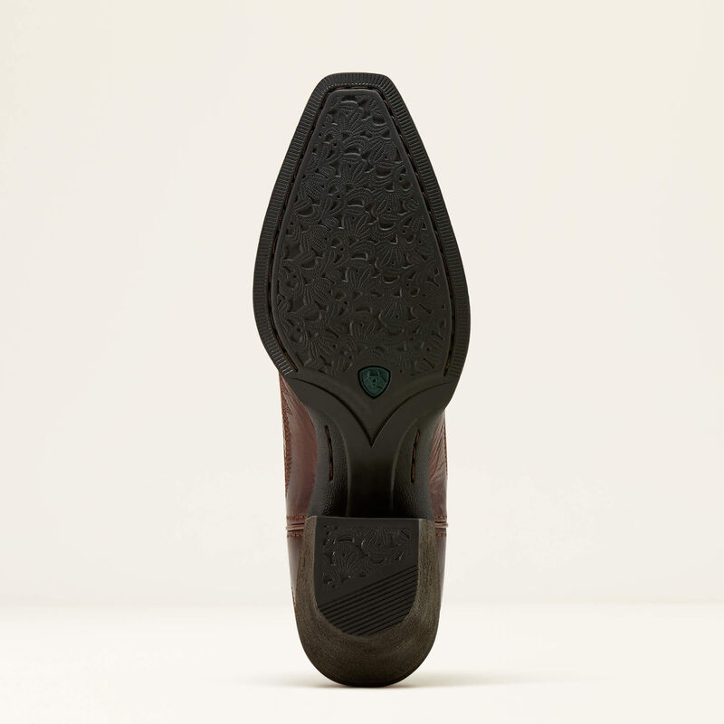Ariat Round Up Collins D Toe Western Boot - Mahagony
