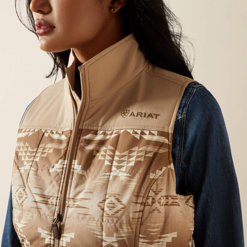 Ariat Crius insulated vest - Savannah Tan/Dune Print