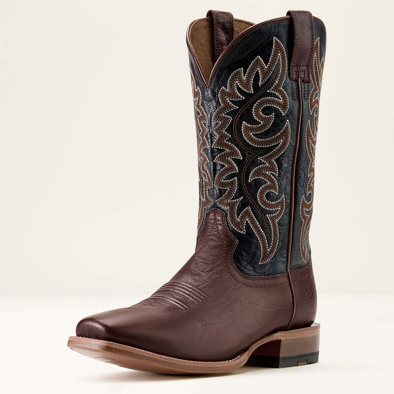 Ariat Highbluff Square Toe Cowboy Boot - Hickory smoke/Bayou Black