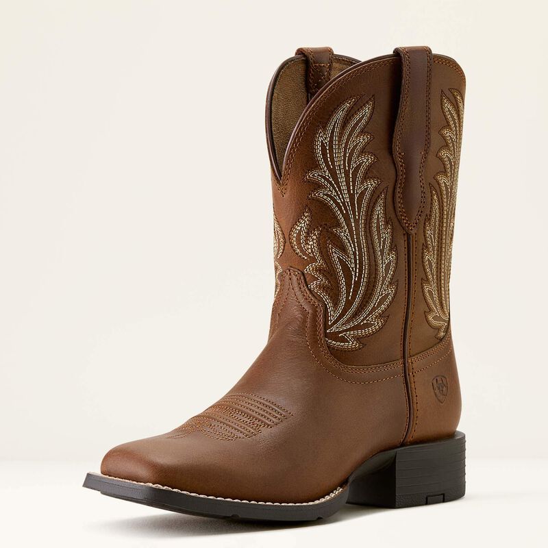 Ariat Round Up Filly Wide Square Toe Western Boot