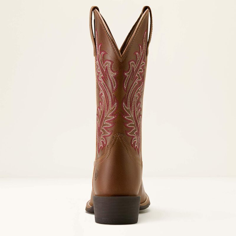 Ariat Round Up Narrow Cutter Toe Western Boot - Sorrel Crunch