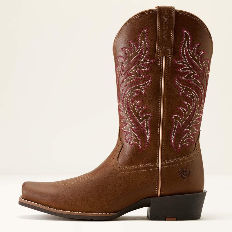Ariat Round Up Narrow Cutter Toe Western Boot - Sorrel Crunch