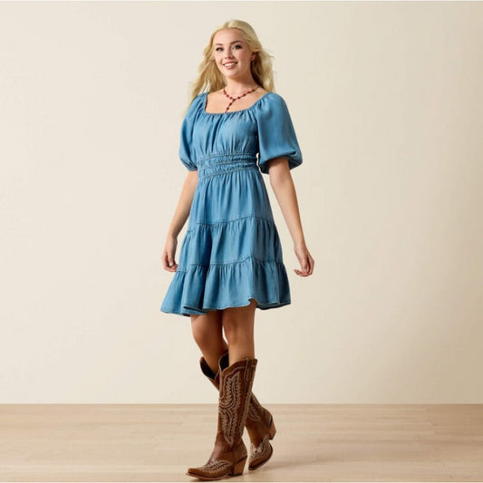 Ariat Juliet dress - Light Wash Indigo *SALE*