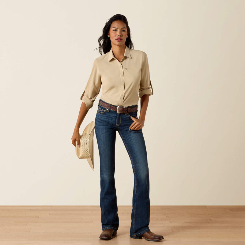 Ariat Venttek long sleeve shirt - White pepper