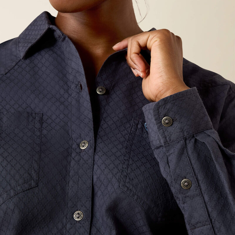 Ariat Billie Jean shirt - Ombre blue dobby