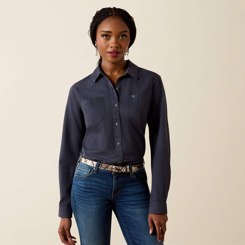 Ariat Billie Jean shirt - Ombre blue dobby