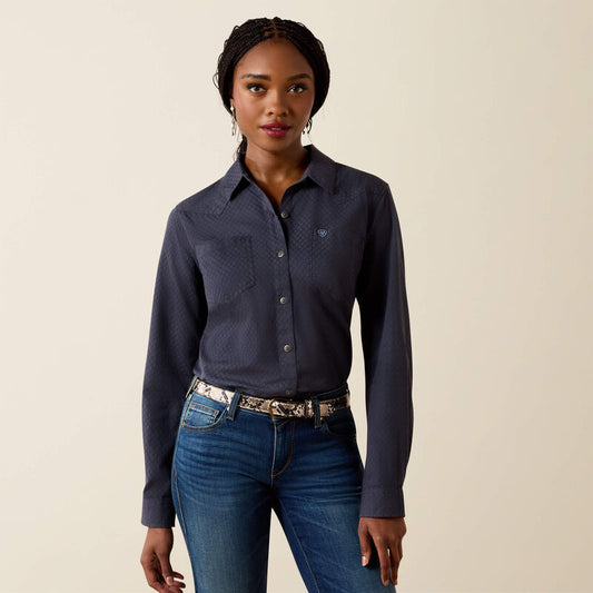 Ariat Billie Jean shirt - Ombre blue dobby