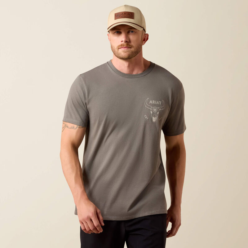 Ariat Desert Badge Tradition Classic Fit T-Shirt - Smoked Pearl