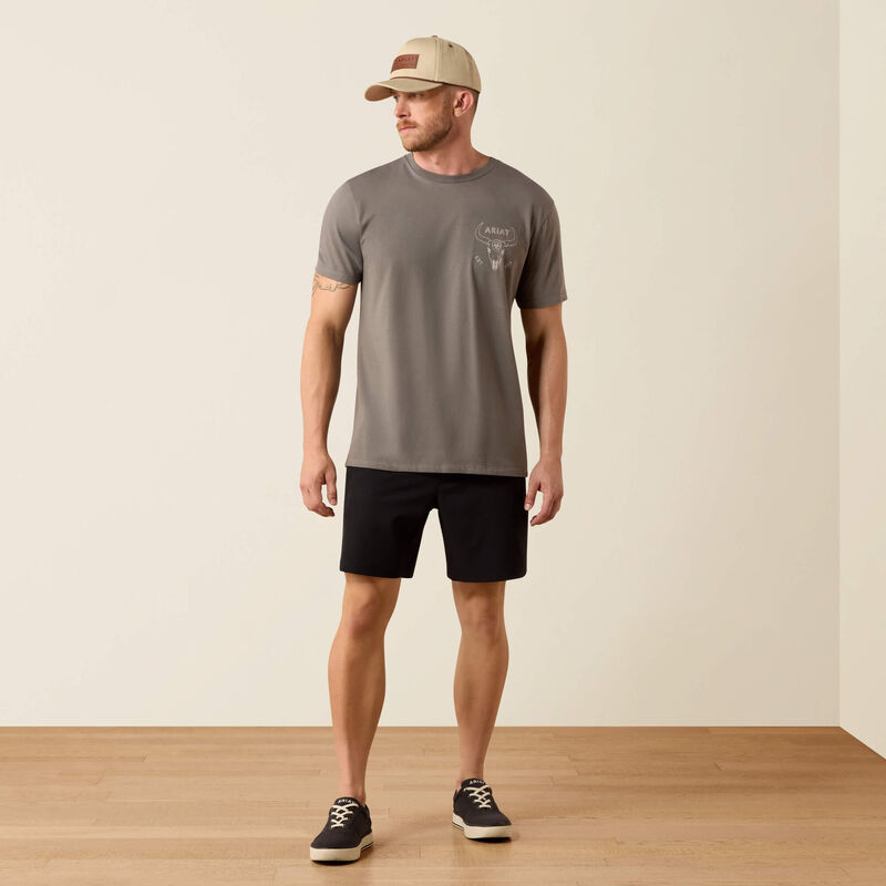 Ariat Desert Badge Tradition Classic Fit T-Shirt - Smoked Pearl