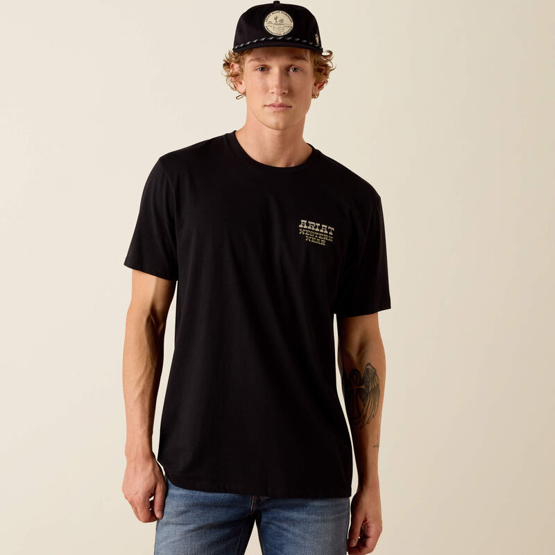 Ariat Country and Western Lockup Classic Fit T-Shirt - Black