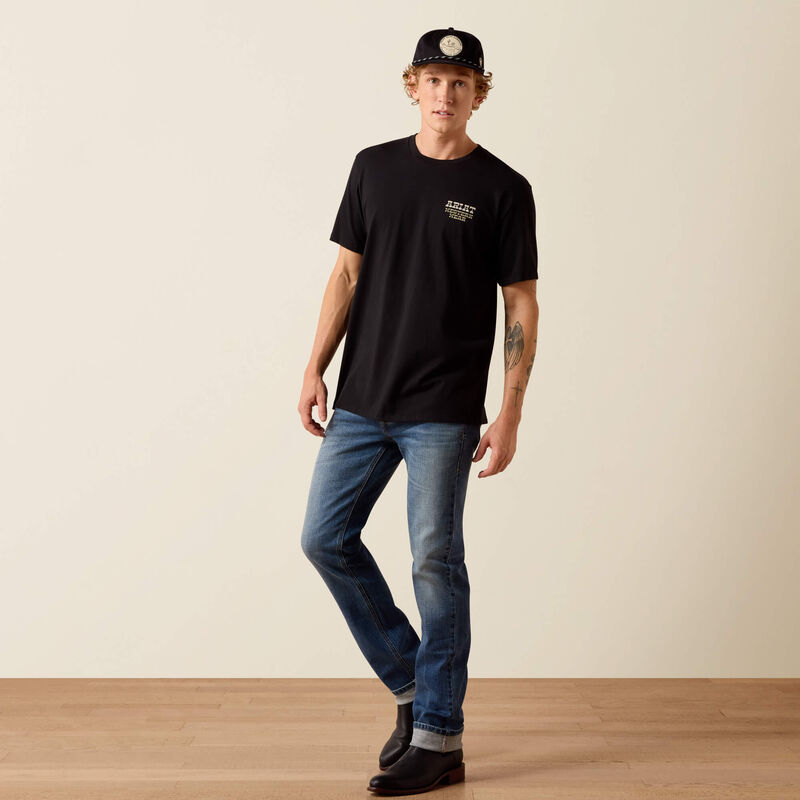 Ariat Country and Western Lockup Classic Fit T-Shirt - Black