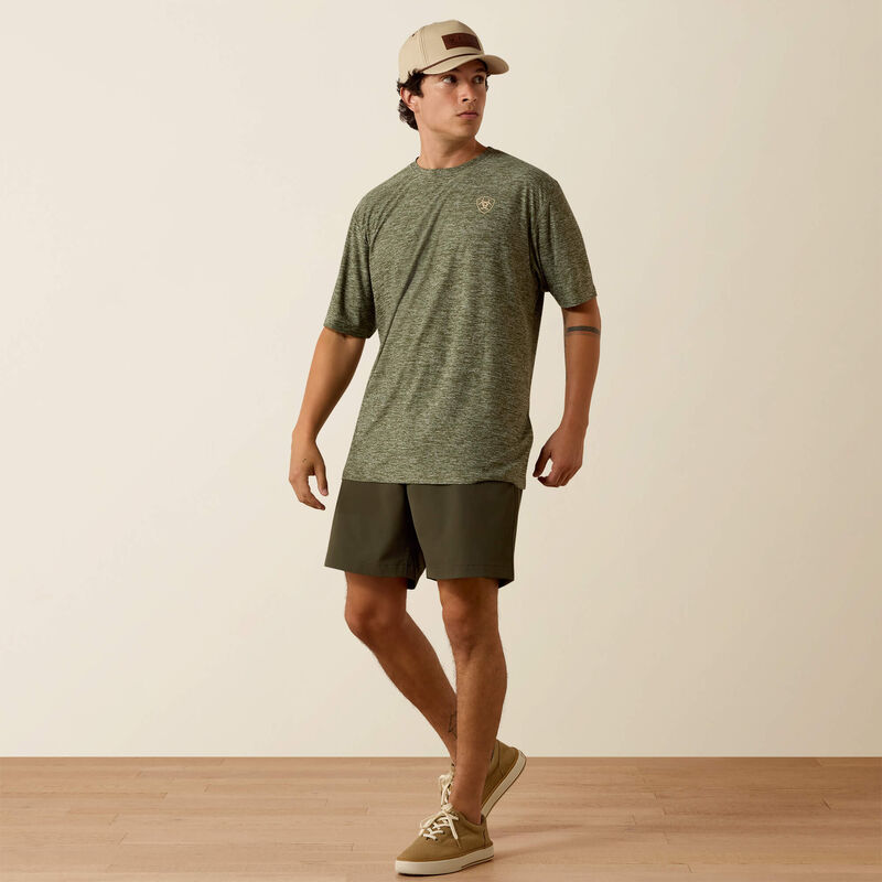 Ariat Longskull Freedom T-Shirt - Dark Olive Heather