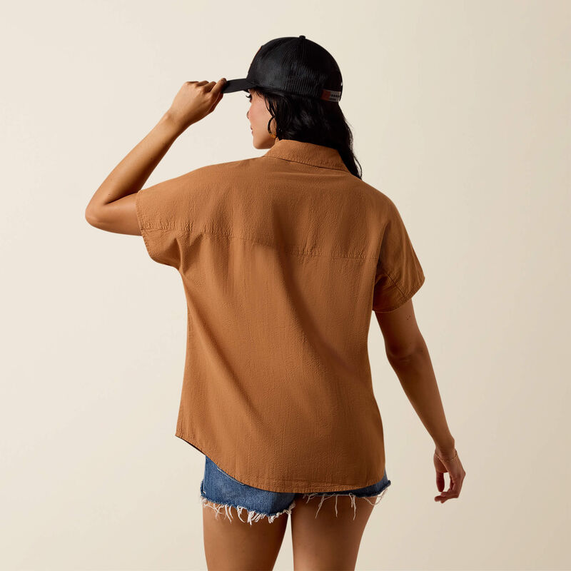 Ariat Vacation Shirt - Saddle Brown