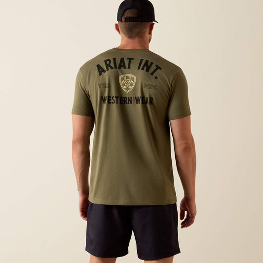 Ariat Outline Shop T-Shirt - Military Heather