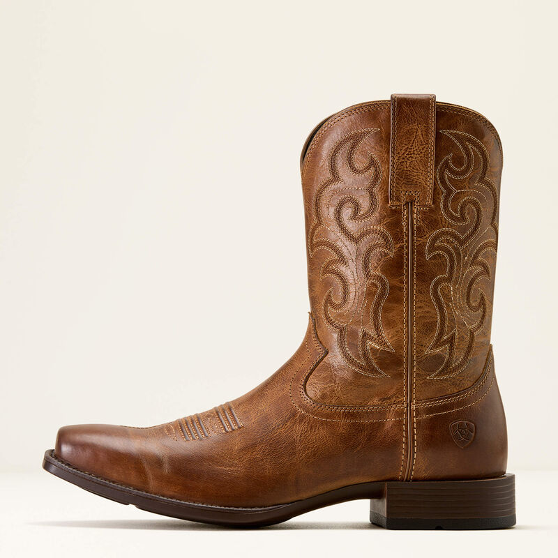 Ariat Bodie Square Toe Western Boot - Honey Tan