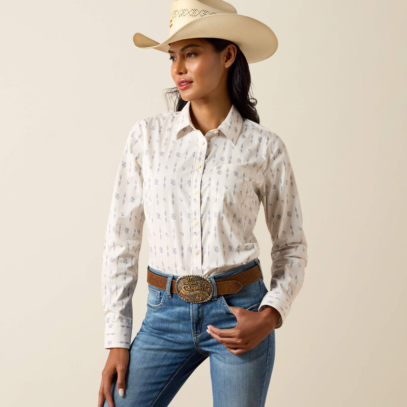 Ariat Kirby Stretch Shirt - Sea Salt Dewdrop