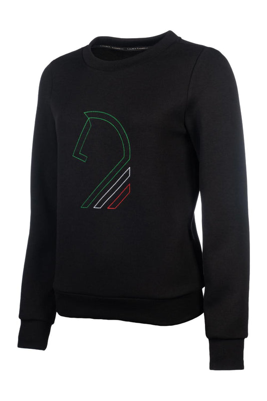 Laura Garrelli Livigno horse head sweater - Black