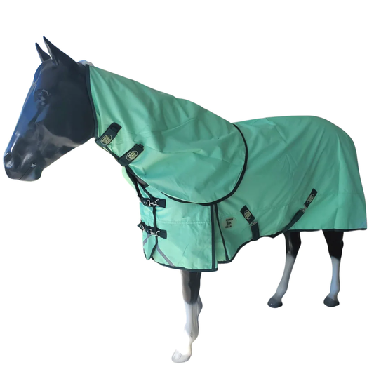 Umber tack rainsheet with detachable neck