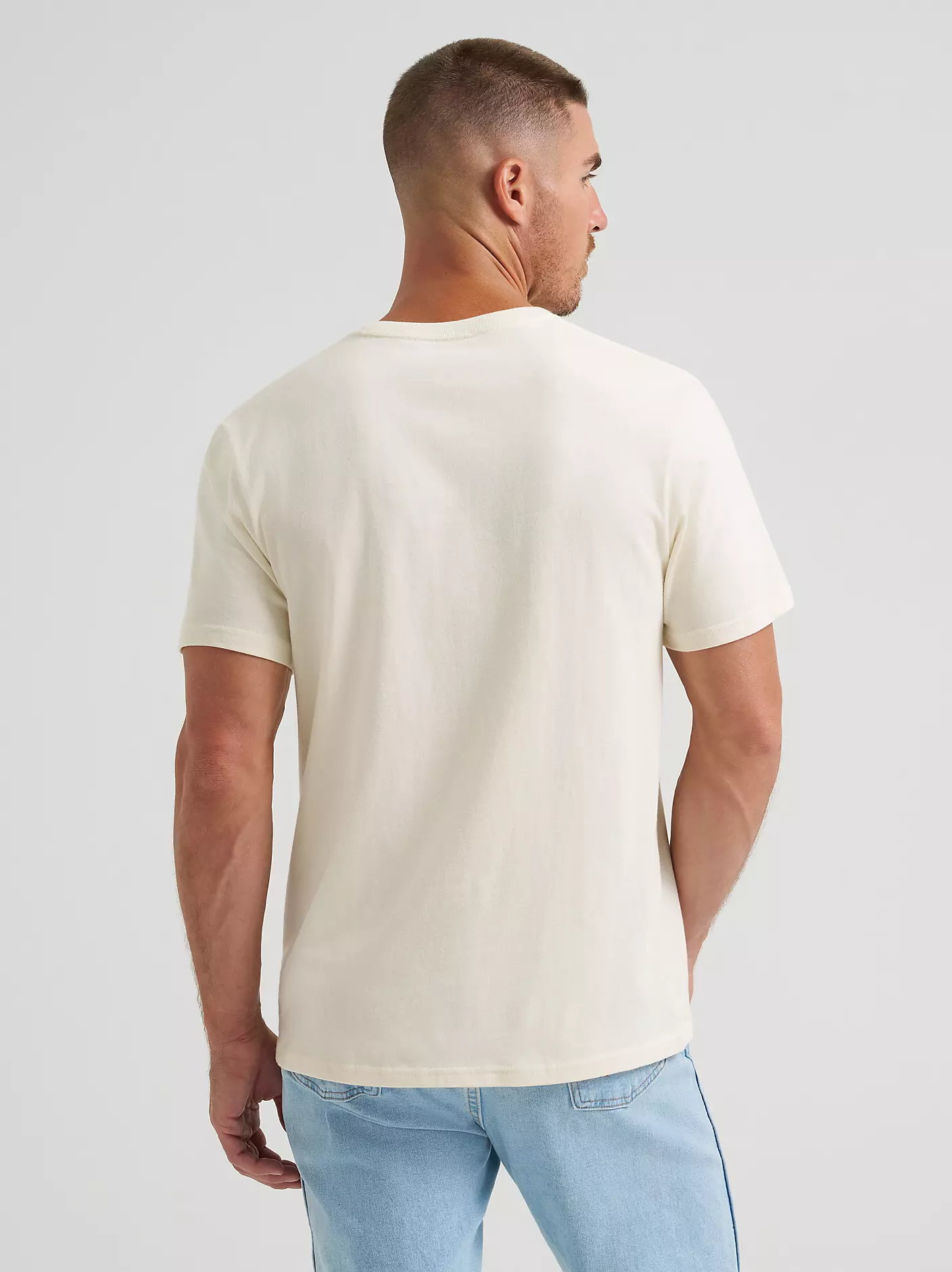 Wrangler Riding Cowboy Graphic T-Shirt - Antique White