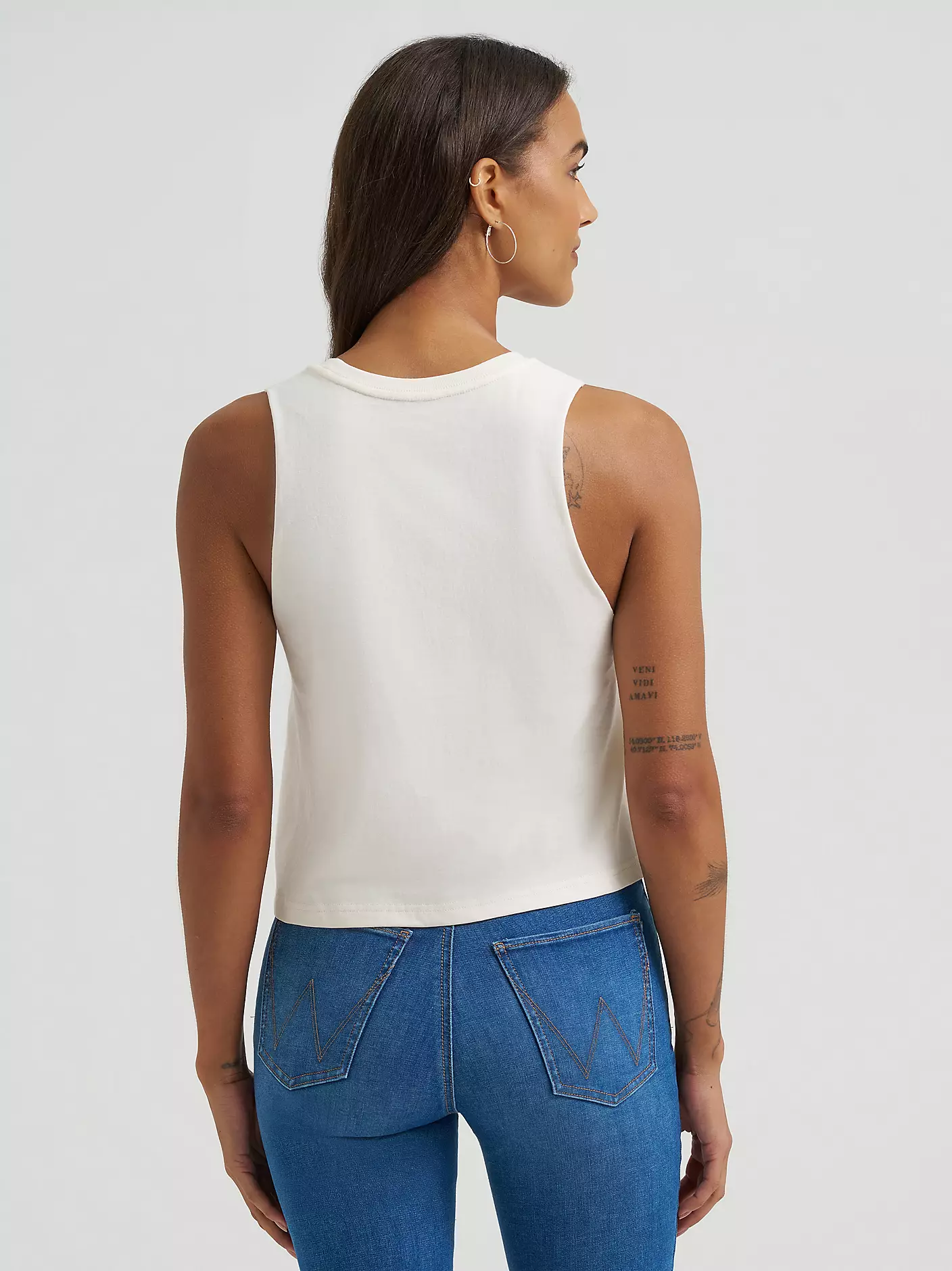 Wrangler Since 1947 Layers Graphic Festival Tank - Egret