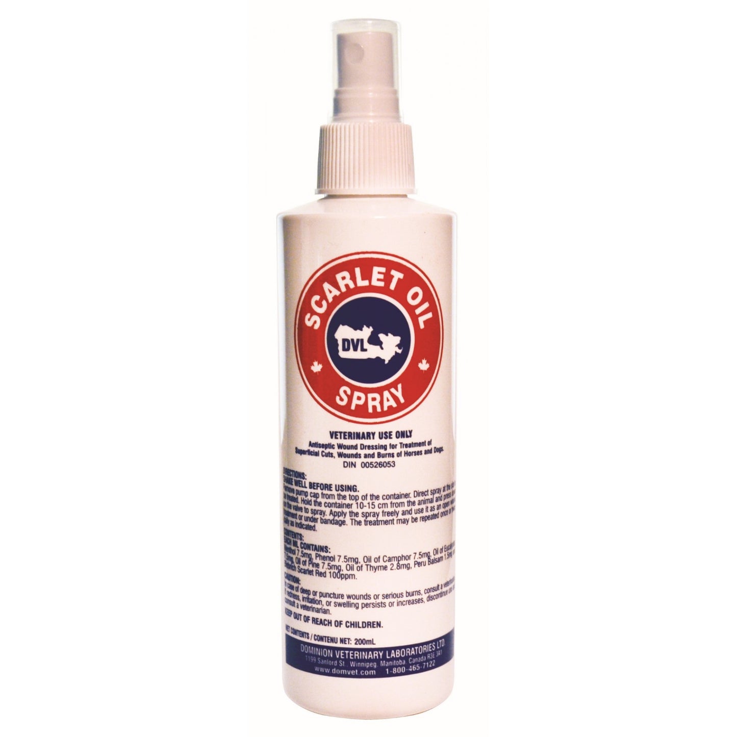 Pharm-Vet Spray à Pompe à Huile Écarlate - 200 ml