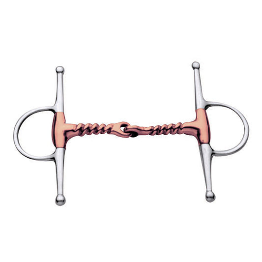 Korsteel copper corkscrew full cheek bit - 5''