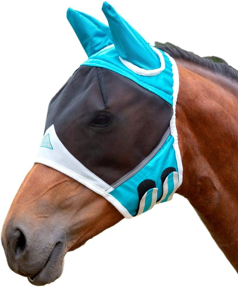 Shires Fine Mesh fly mask with ears