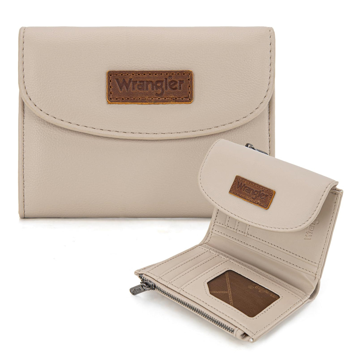 Wrangler small leather wallet - Tan