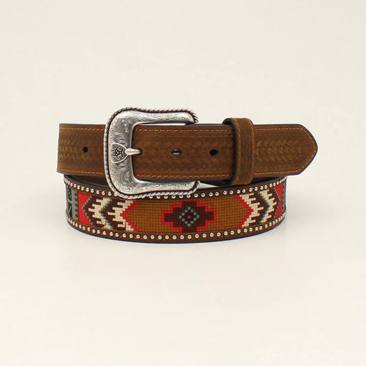 Ariat Aztec braided belt - Brown