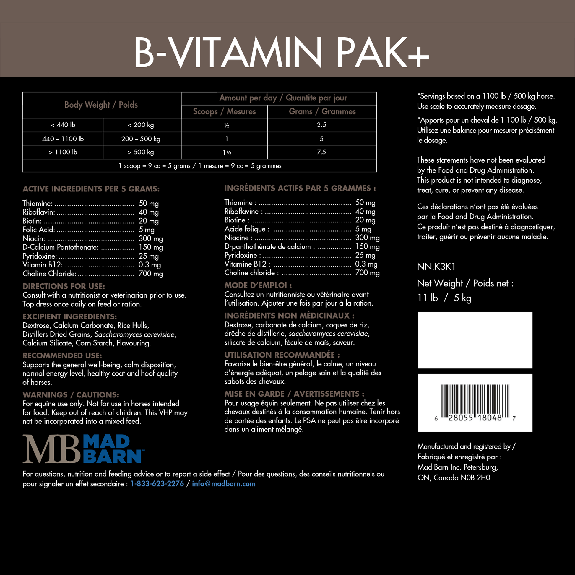 Mad Barn's Equine Nutrition Calculator helps you identify nutritional deficiencies in your horse's diet and formulate a feeding program to better meet their needs.
