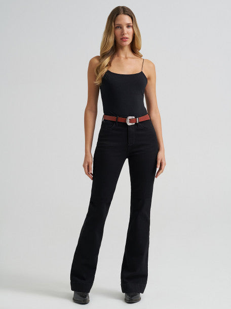 Wrangler Bespoke Jean-pantalon taille haute - Noir