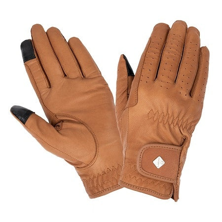 Gants d'équitation classiques en cuir LeMieux Pro Touch - Tan