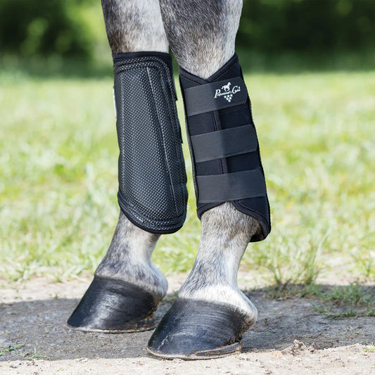 This all-purpose boot features a breathable VenTECH™ lining that promotes air flow to the horse’s leg and a water resistant exterior. Recessed stitching and an extra-strong PVC padded strike patch make these boots durable to withstand everyday use without