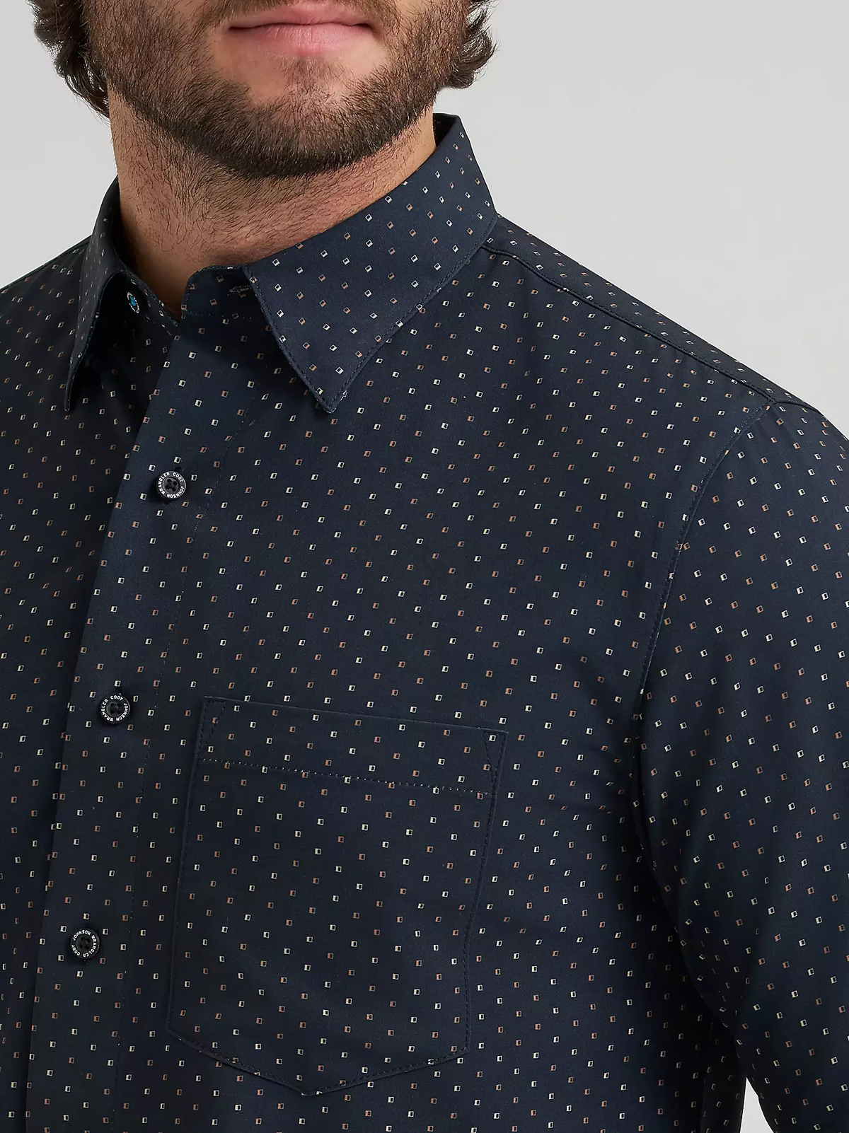 Wrangler x Cody Johnson performance button down shirt - D Spots