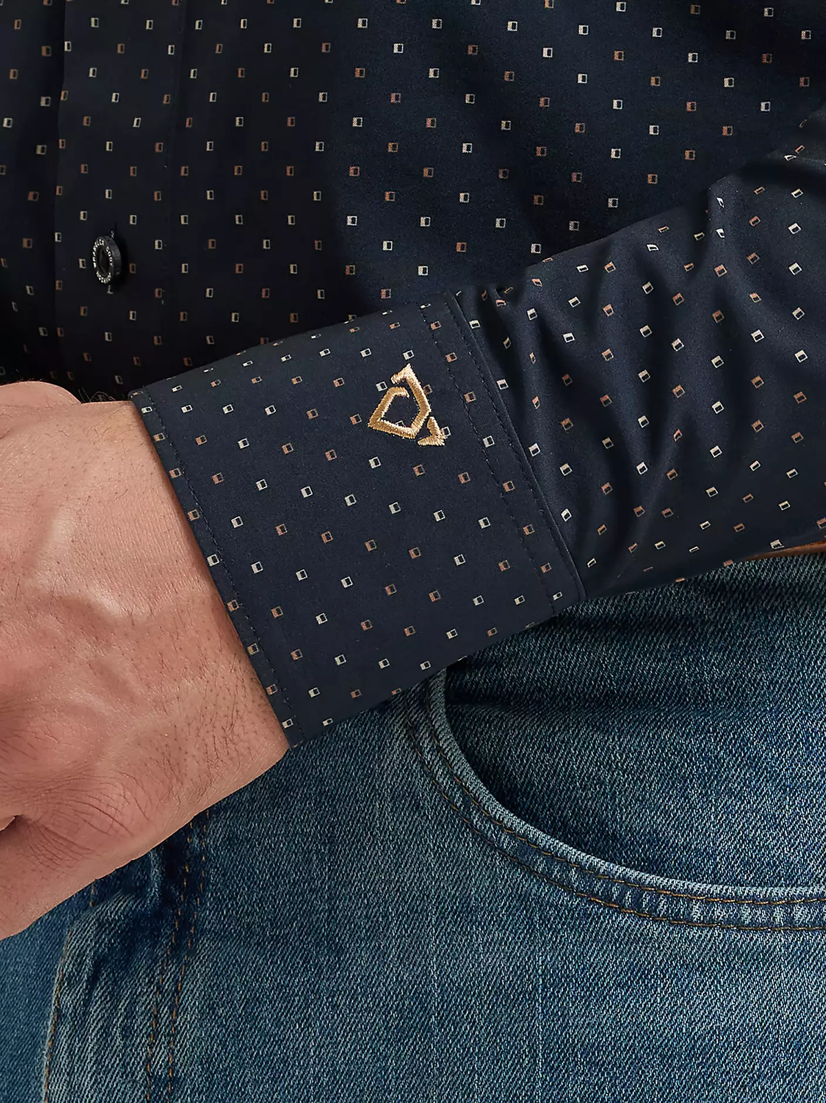 Wrangler x Cody Johnson performance button down shirt - D Spots