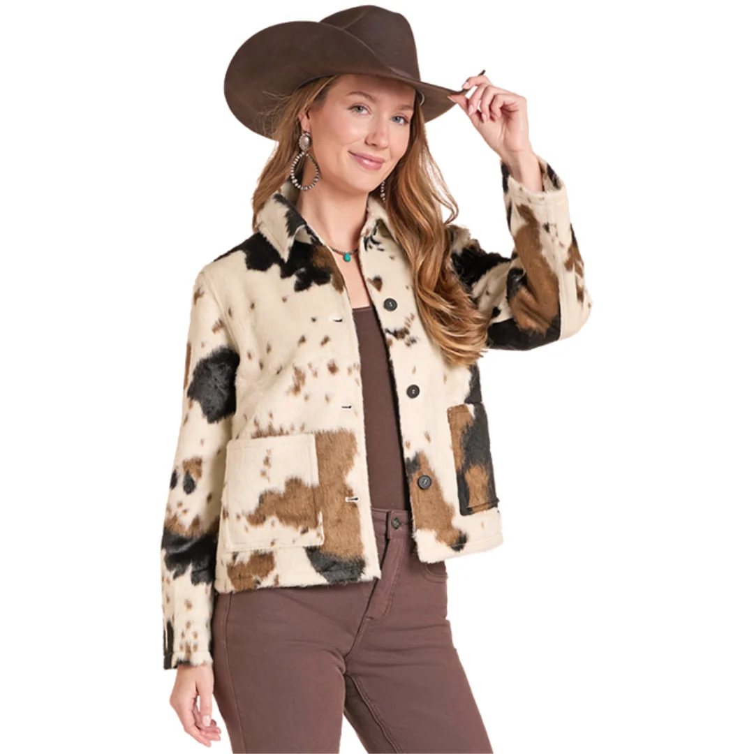 Rock & Roll natural cowhide jacket