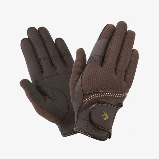 LeMieux crystal gloves - Espresso