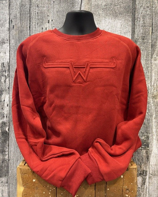 Hostile Western embossed logo sweatshirt